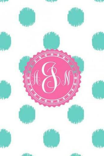 For This Image Include Dots iPhone Monogram Wallpaper And Ikat