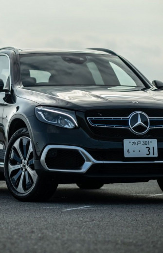 Wallpaper Black Mercedes Benz Glc In