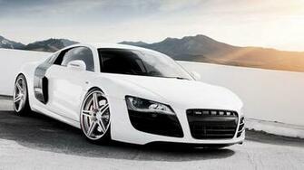 White Audi R8 HD Wallpaper Slwallpaper