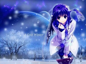 Cold Winter Anime Gothic Lolita Girls Wallpaper Sharewallpaper
