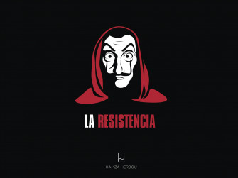 Money Heist Mask HD Desktop Wallpaper