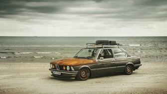 Full HD Wallpaper Bmw Vintage Beach Ancient Overcast Rust