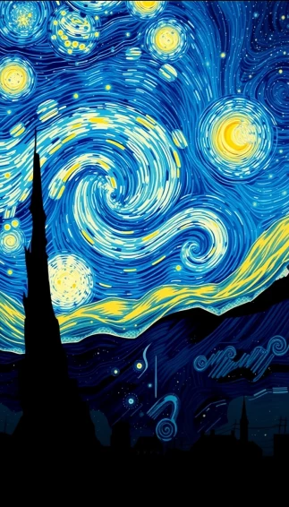 Starry Night Phone Wallpaper