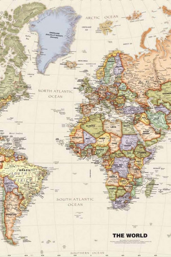 World Map Aesthetic Wallpaper