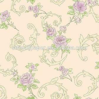 Pvc Non Woven Plant Korea Wallpaper For Home Decoration