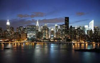 New York City Skyline Drawing Wallpaper