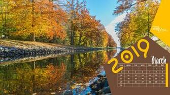 March Calendar HD Desktop Wallpaper Words Just For You
