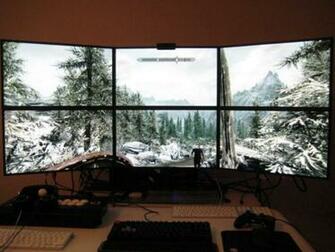 Skyrim On A Monitor Setup Video Game News Guides Walkthroughs