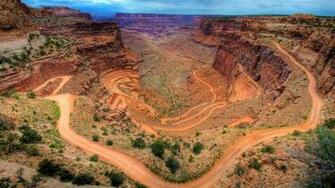 Canyon Nature Canyonlands National Park Utah Dirt Road