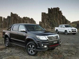 Black And White Toyota Hilux HD Desktop Wallpaper