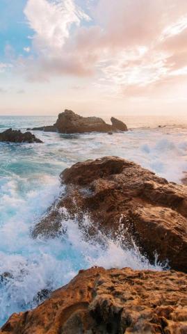 Wallpaper Sea Rocks Waves Water Coast