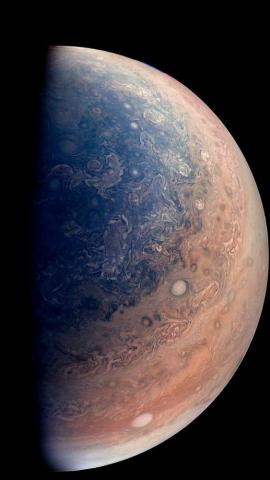 Jupiter Planet As Seen By Nasas Juno Spacecraft iPhone Wallpaper