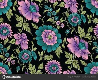 Nahtloser Vektor Blumen Wallpaper Stockvektor African Daisy