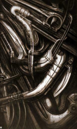 Biomechanical Landscape Science Fiction H R Giger Wallpaper