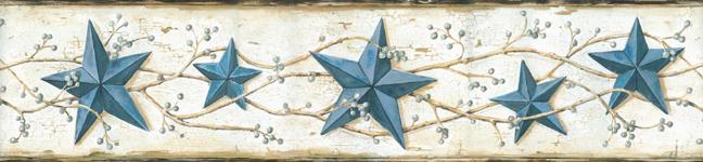 Heritage Tin Stars Wallpaper Border