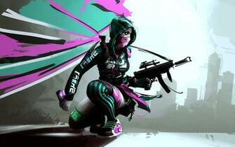 Game Girl Sketch HD Games Wallpaper Widescreen Pictures From