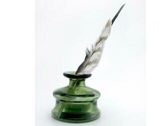 Ink Quill Feather Pen And Paper Wallpaper