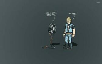 Huge Metal Fan Wallpaper Funny