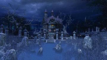 Haunted House Oil On S