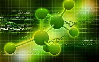 Metallic Green Molecules Wallpaper For Widescreen Desktop Pc