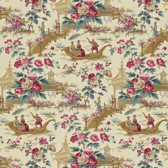 Sanderson The Toile Collection Pavilions Parasols Degtpp101