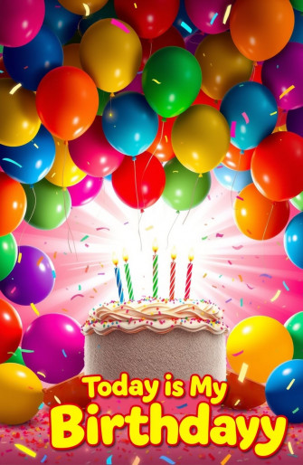 Today Is My BirtHDay Wallpaper