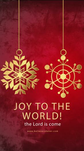 Joy To The World Christmas Wallpaper HD iPhone