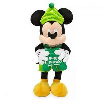 Disney Plush Mickey Mouse Happy St Patrick S Day