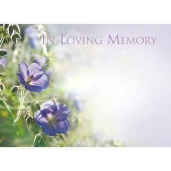 HD In Loving Memory Background Picture