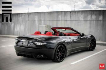 Vossen Wheels Mazerati Grancabrio Tuning Black Wallpaper