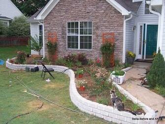 Brick Flower Bed Borders It A Raised