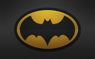 Batman Yellow Black Logo HD Wallpaper