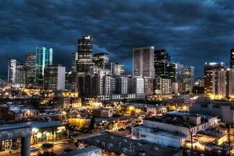 Denver Skyline Winter Wallpaper