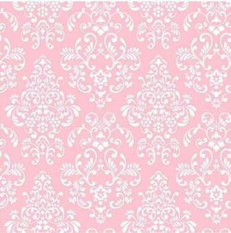 York Wallcoverings Kids Delicate Pink Damask Wallpaper