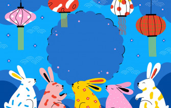 Wallpaper Water Graphics Round Styling Rabbit Christmas