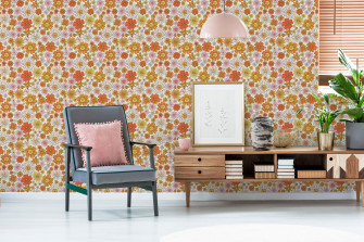 70s Floral Wallpaper