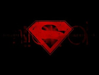 Comics Superman Logo Black Background Abstract