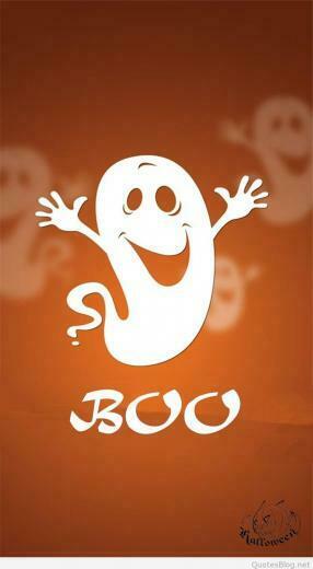 Cute Ghost Wallpaper For iPhone Happy Halloween Wishes Quotes And