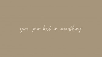Brown Motivational Aesthetic Desktop Wallpaper