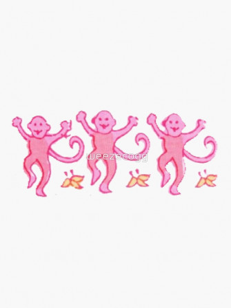 Preppy Monkeys Sticker By Weezecogg
