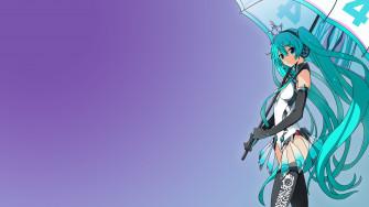 4k Hatsune Miku Gradient Umbrella Vocaloid Crown