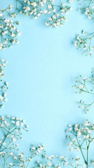 Pretty Blue Phone Wallpaper On
