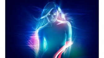 Description Neon Woman Wallpaper Desktop Background In