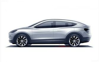 Wallpaper Tesla Model X Fond D Cran