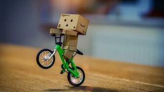 Danbo On Bicycle HD Wallpaper StylishHDwallpaper