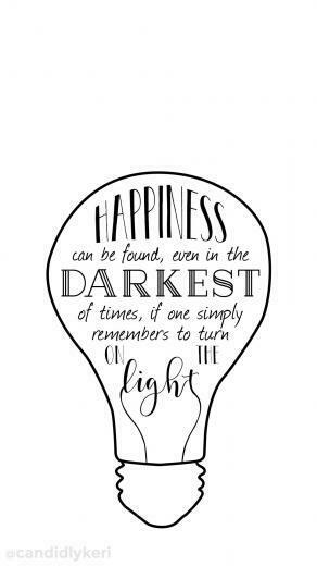 Happiness Can Be Found Even In The Darkest Of Time If One Simply
