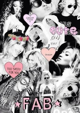 White Collage iPhone Wallpaper Queen B Beyonce