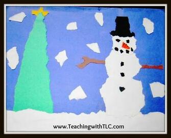 The Kids Also Make Winterscapes Using Crayons And Construction Paper