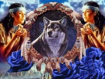 Wolf Dreamcatcher Wallpaper