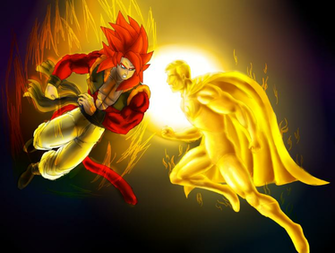 Gogeta Ss4 Vs Superman Prime One Million By Terryred On